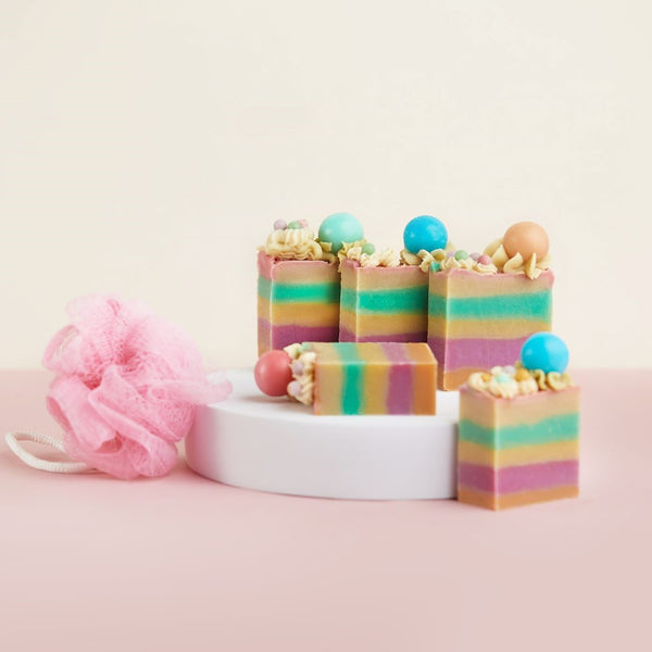 Gumball Cake Guest Soap (set of 2)