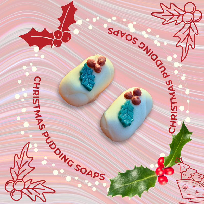 Christmas Pudding Guest Soap (Set of 2)