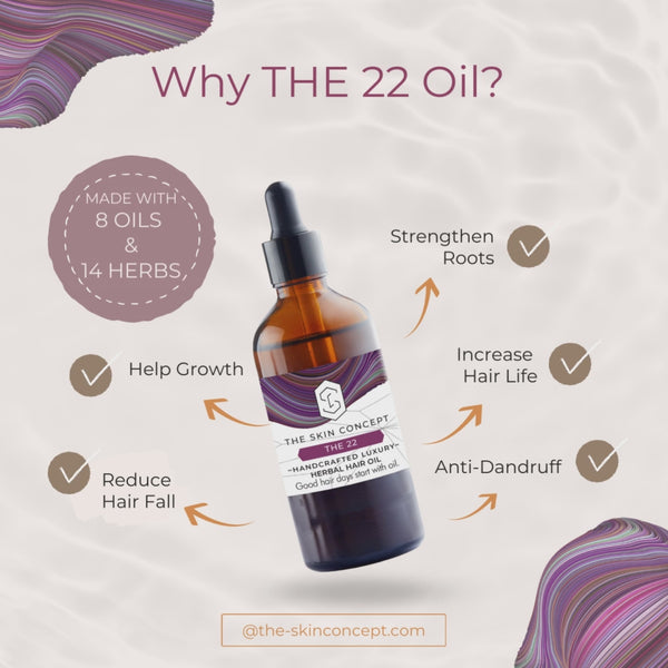 The Skin Concept The 22 Herbal Hair Oil