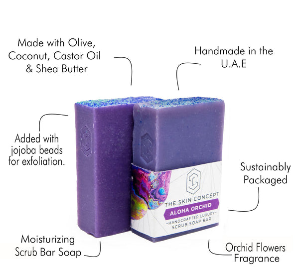 The Skin Concept Aloha Orchid Scrub Soap